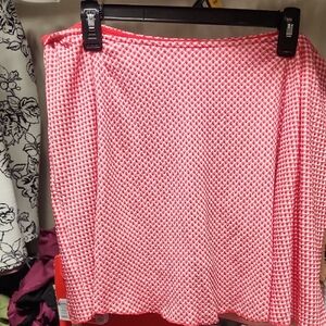 wild fable Red Patterned Circle Skirt